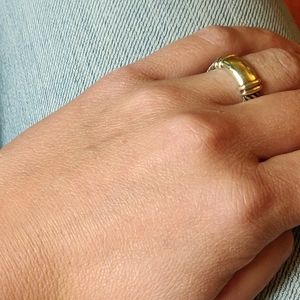 14K and Sterling David Yurman Classic Cable Ring